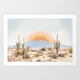 Arizona Sun rise Art Print