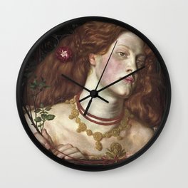 Dante Gabriel Rossetti - Fair Rosamund Wall Clock