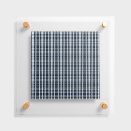 Grey Plaid  Floating Acrylic Print