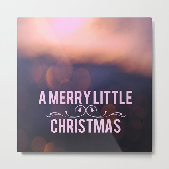 A Merry Little Christmas Metal Print