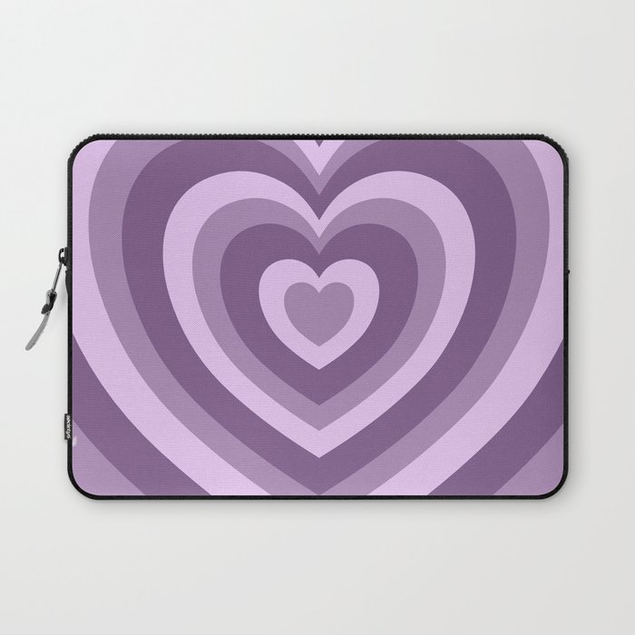 Hypnotic Purple Hearts Laptop Sleeve