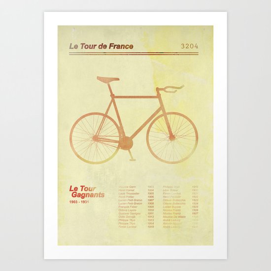 Le Tour de France Art Print