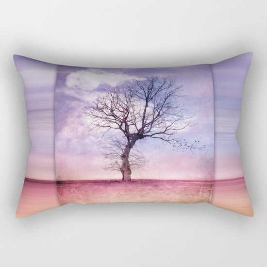 ATMOSPHERIC TREE | Early Spring Rectangular Pillow