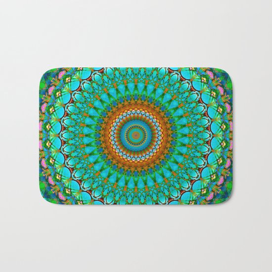 Geometric Mandala G388 Bath Mat