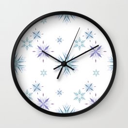 Snowflake pattern  Wall Clock
