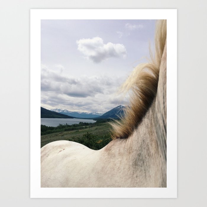 Horse Back Art Print