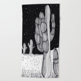 Arizona cacti love Beach Towel