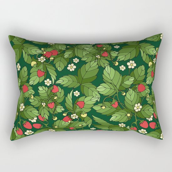 Strawberry pattern Rectangular Pillow