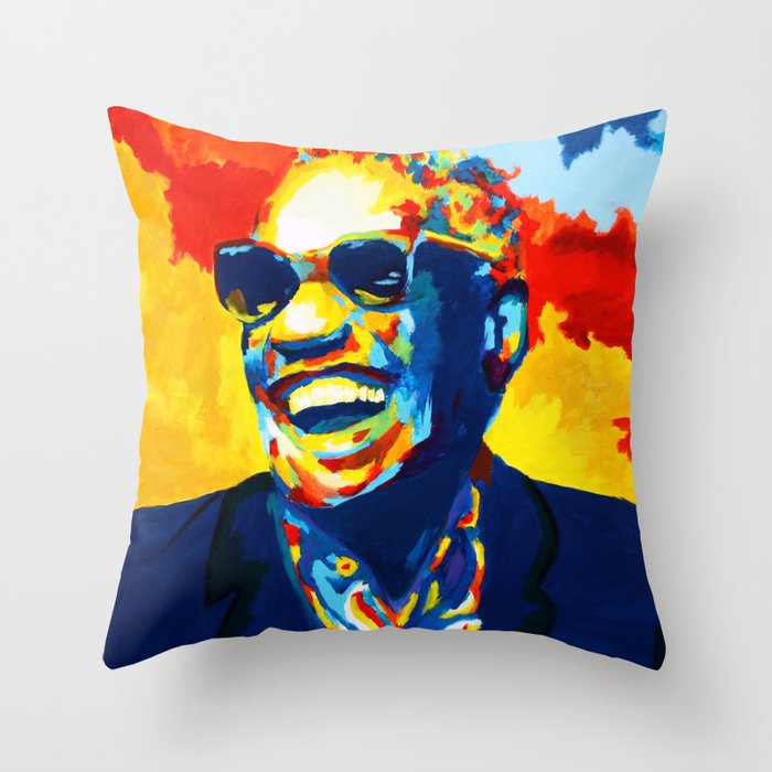 Ray Charles Throw Pillow