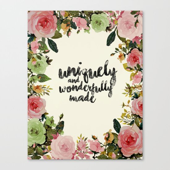 Wonderfully Made Canvas Print