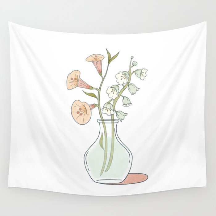Lily Of The Valley Wall Tapestry