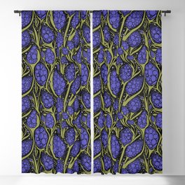 Night Hyacinths Art Nouveau-Style Galaxy Garden Blackout Curtain