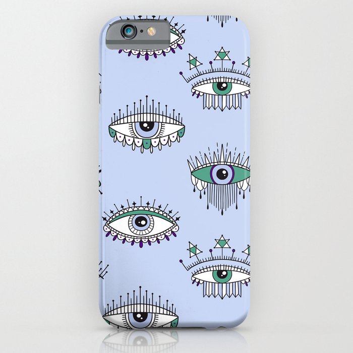 evil eye pattern iPhone Case