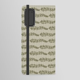 Retro botanical fern frond pattern 2 Android Wallet Case