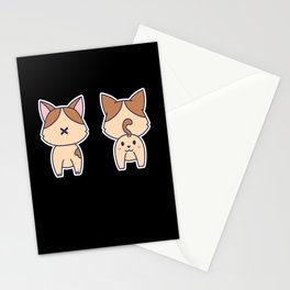 Cute Anime Kitten Manga Kawaii Cats Stationery Card