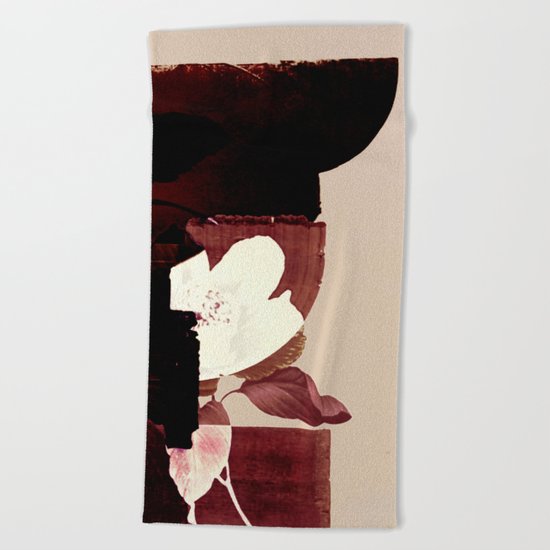 fleur contemporaine Beach Towel