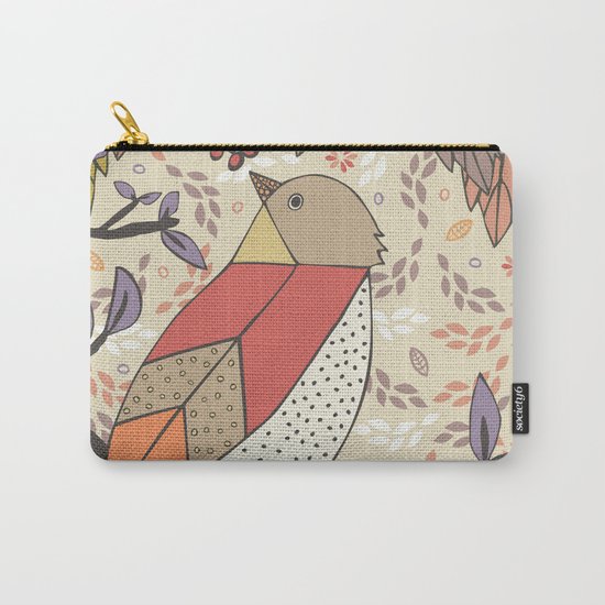 Singing Red Bird Carry-All Pouch