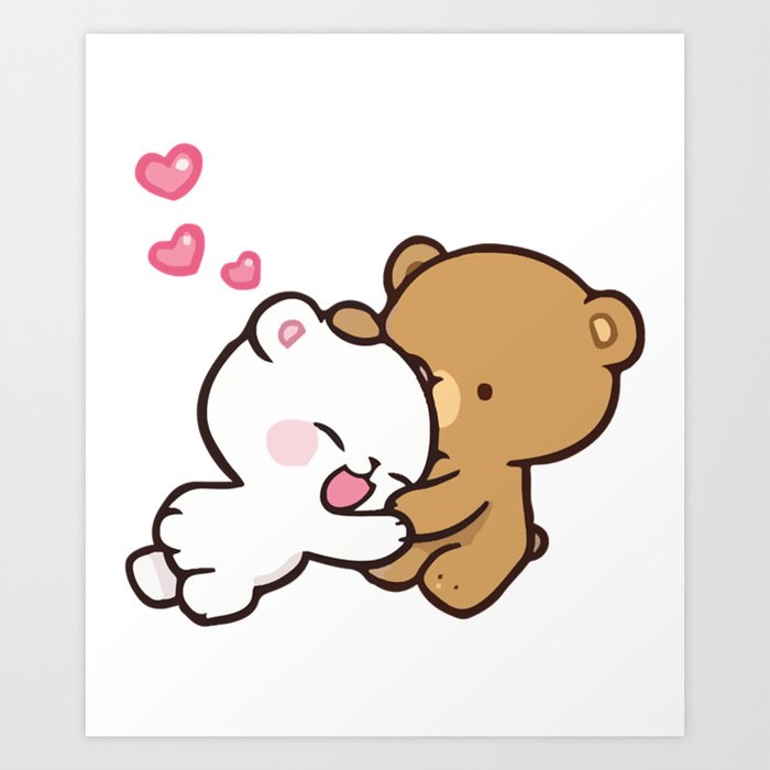 milk and mocha teddy bears