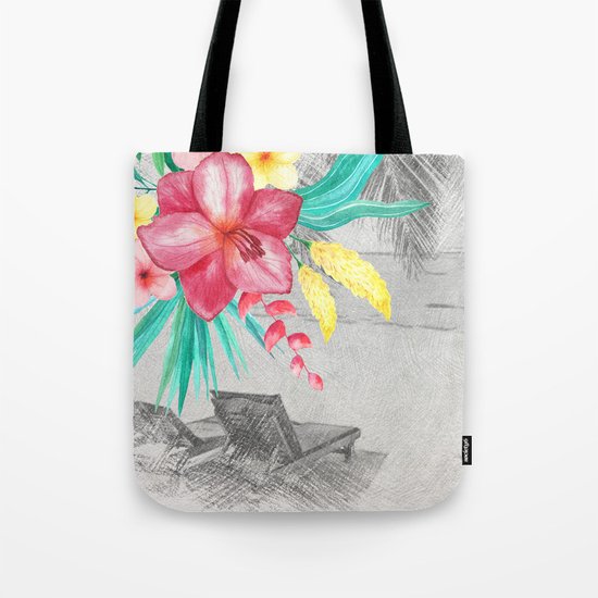 Tropical beach #4 Tote Bag