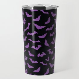 Pastel goth purple black bats Travel Mug