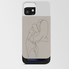 one line nude - e 5 - pastel iPhone Card Case