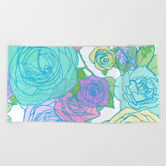 Bright colored beach cheap towels