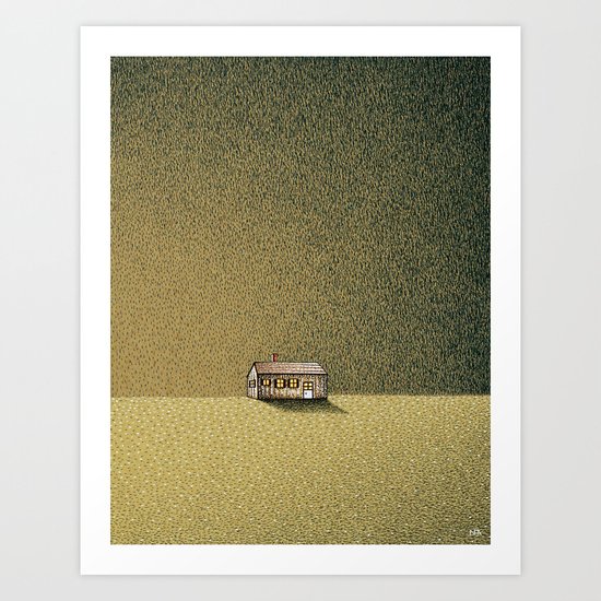 Long Narrow Home Outside Oneonta Art Print