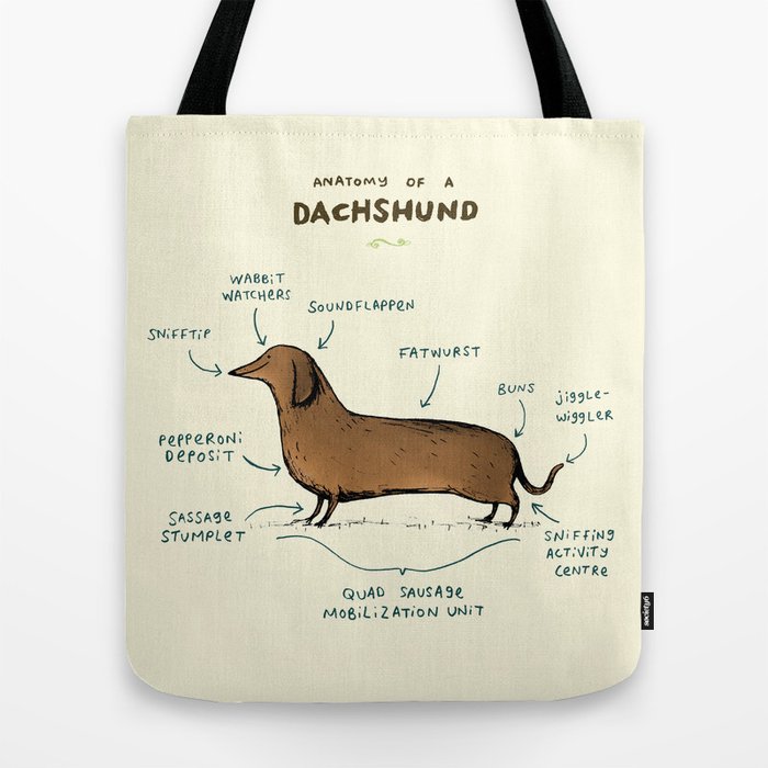 Otto Sausage Dog Bag Charm - ivory & birch