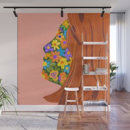Made of flowers Wall Mural