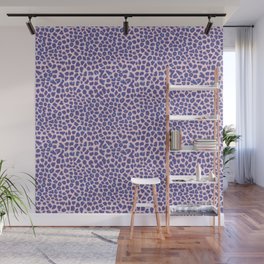 Leopard Spots, Cheetah Print, Lavender, Very Peri, Blush, Brush Strokes Wall Mural