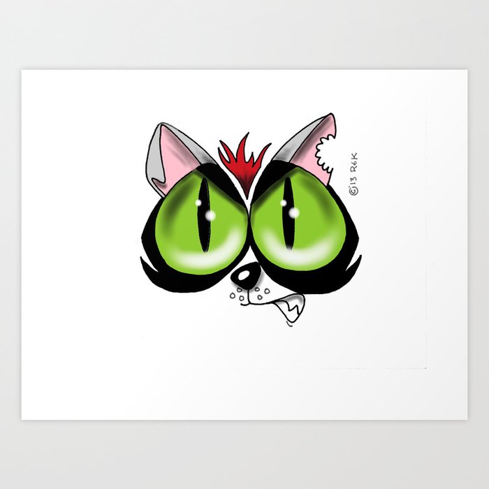 Cat eyes Art Print