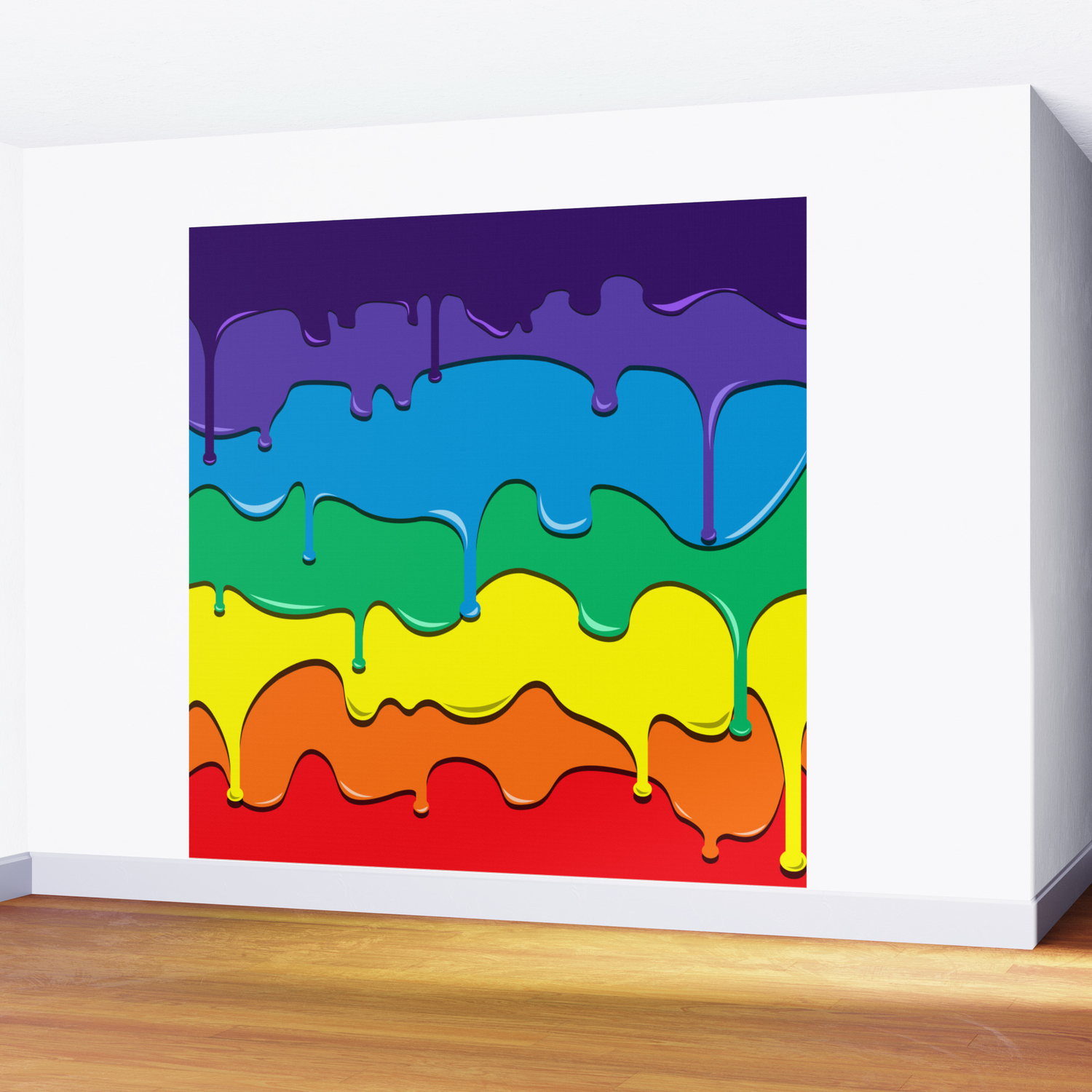 Rainbow Drip Wall Mural By Iheartmanipulations Society6