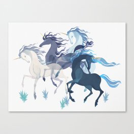 Running Unicorns Canvas Print