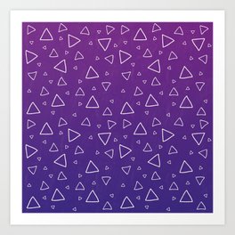 Galaxy Triangle Pattern Art Print
