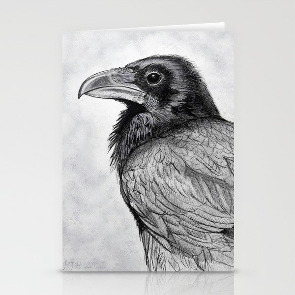 Corvus Corax (The Common Raven) Stationery Cards