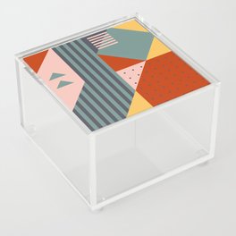 Mid Century Modern Abstract - Tropical Vibes Acrylic Box