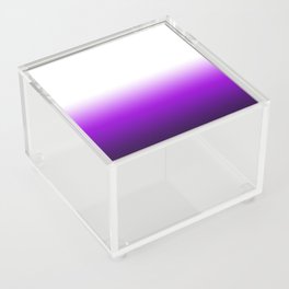 White Purple Colorblock Gradient Acrylic Box