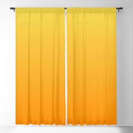ORANGE bright color ombre pattern Blackout Curtain