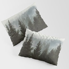 Forest Fog Mountain IV - Wanderlust Nature Photography Pillow Sham