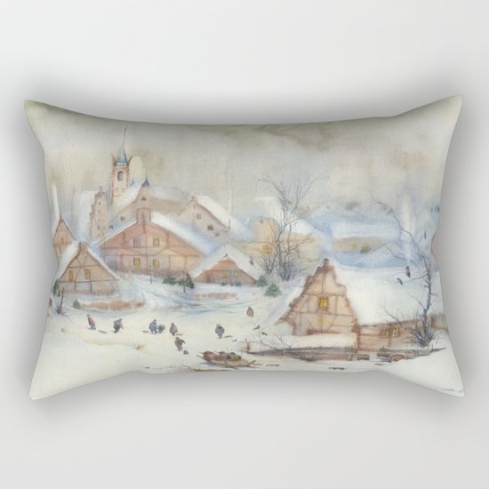 Christmas carols Rectangular Pillow