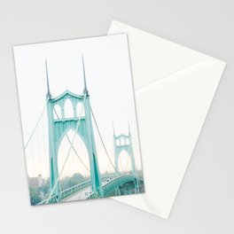 St. Johns Portland Bridge Photograph Stationery Card