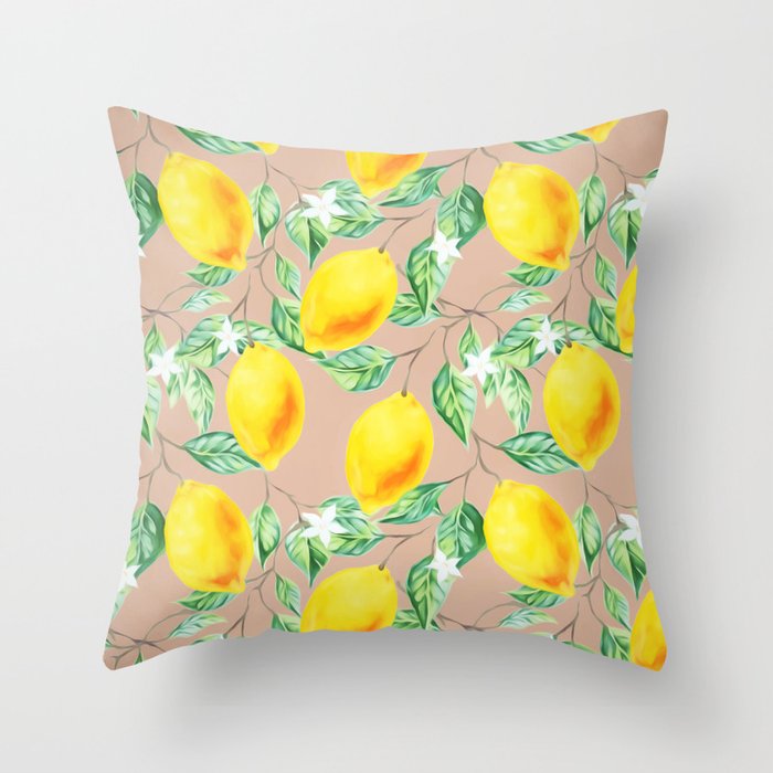 Lemon Fresh #society6 #decor #buyart Throw Pillow