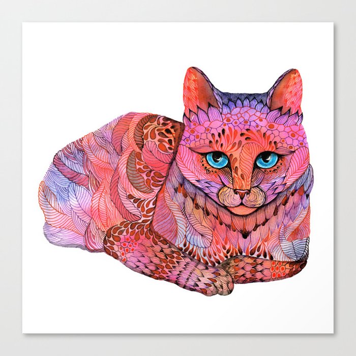 SUNSET CAT Canvas Print