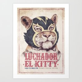 El Kitty Art Print