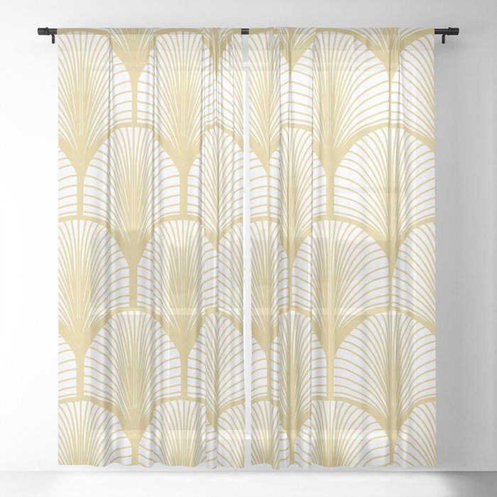 Art Deco Sheer Curtain