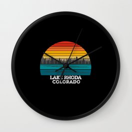 Lake Rhoda Colorado Wall Clock