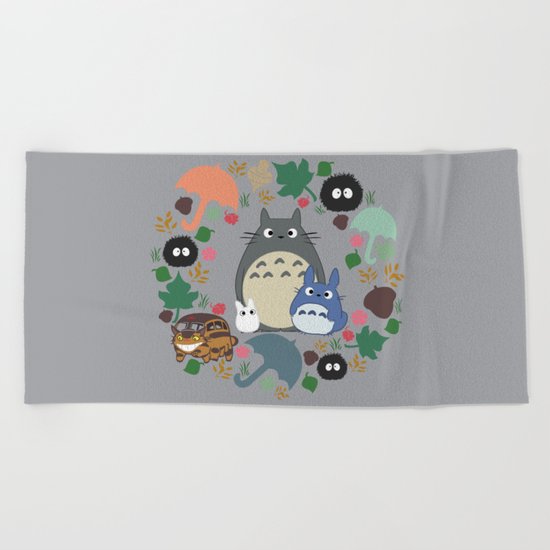 Troll Wreath Beach Towel