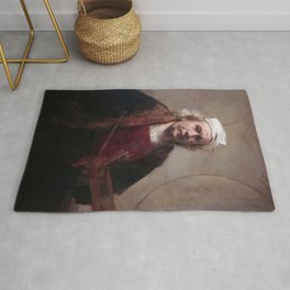 Rembrandt - Self Portrait with Two Circles Rug
