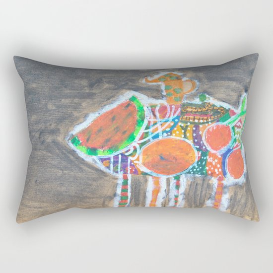 Space Fruits in my Room Rectangular Pillow