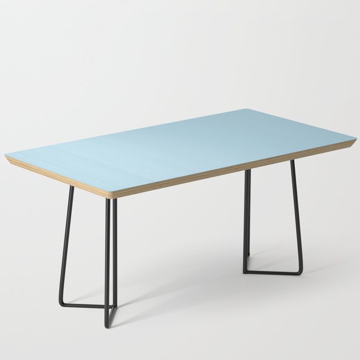 Azure Sky pale blue pastel solid color modern abstract pattern  Coffee Table